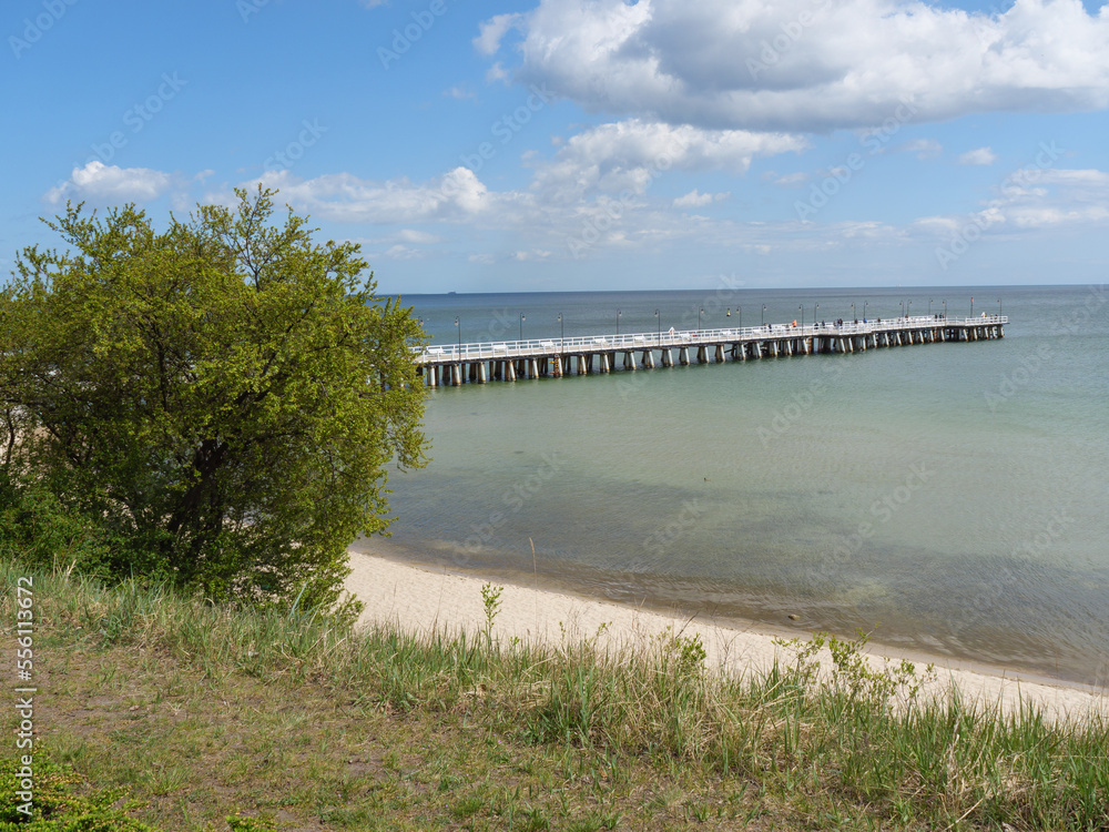 Die polnische Küste bei Gdynia