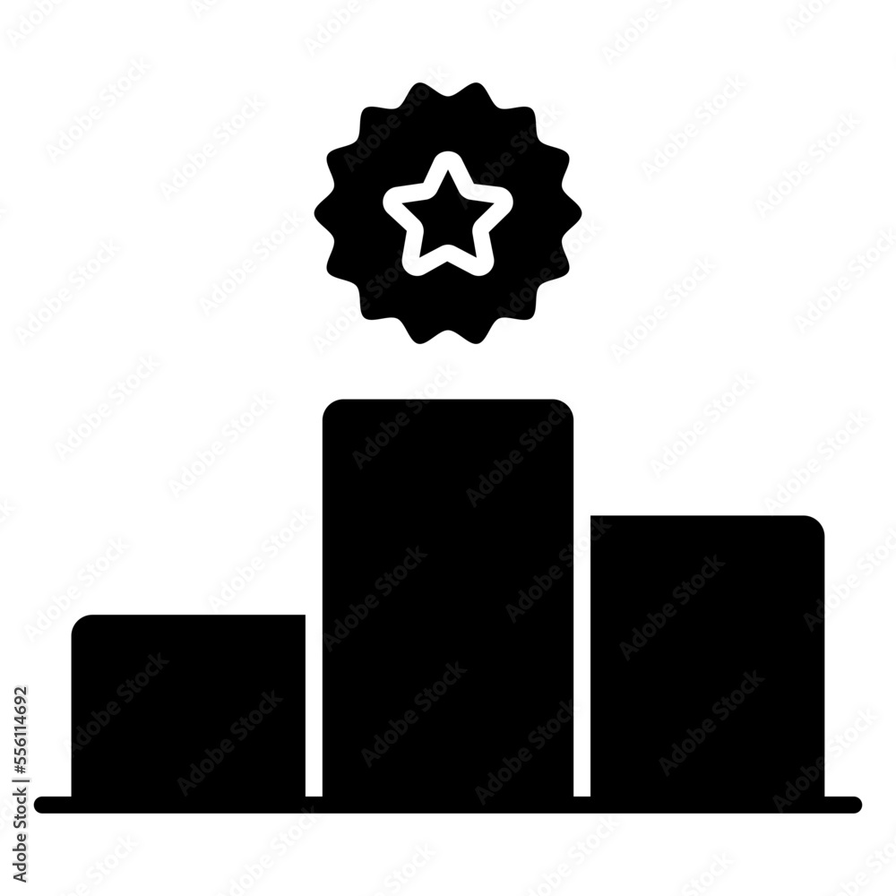 Position ranking board, icon of leaderboard Position ranking board, icon of leaderboard