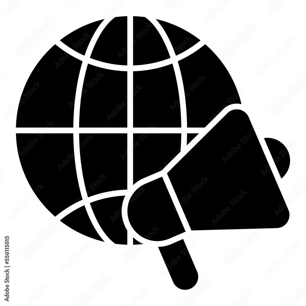 Naklejka premium Trendy design icon of promotion