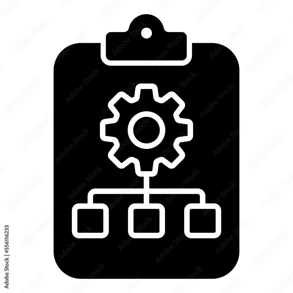 A unique design icon of algorithm management A unique design icon of algorithm management