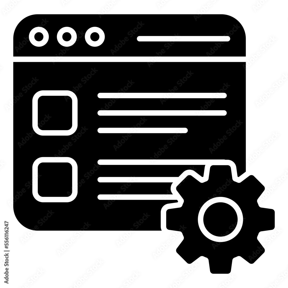 A unique design icon of online task management A unique design icon of online task management
