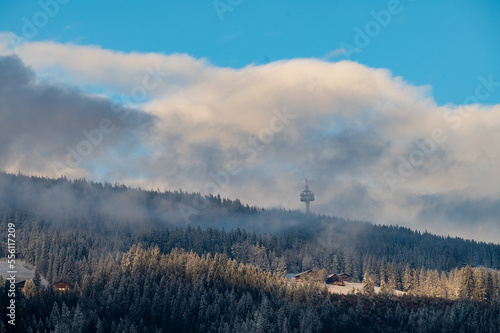 Winterlandschaft und Wolken bei Radstadt