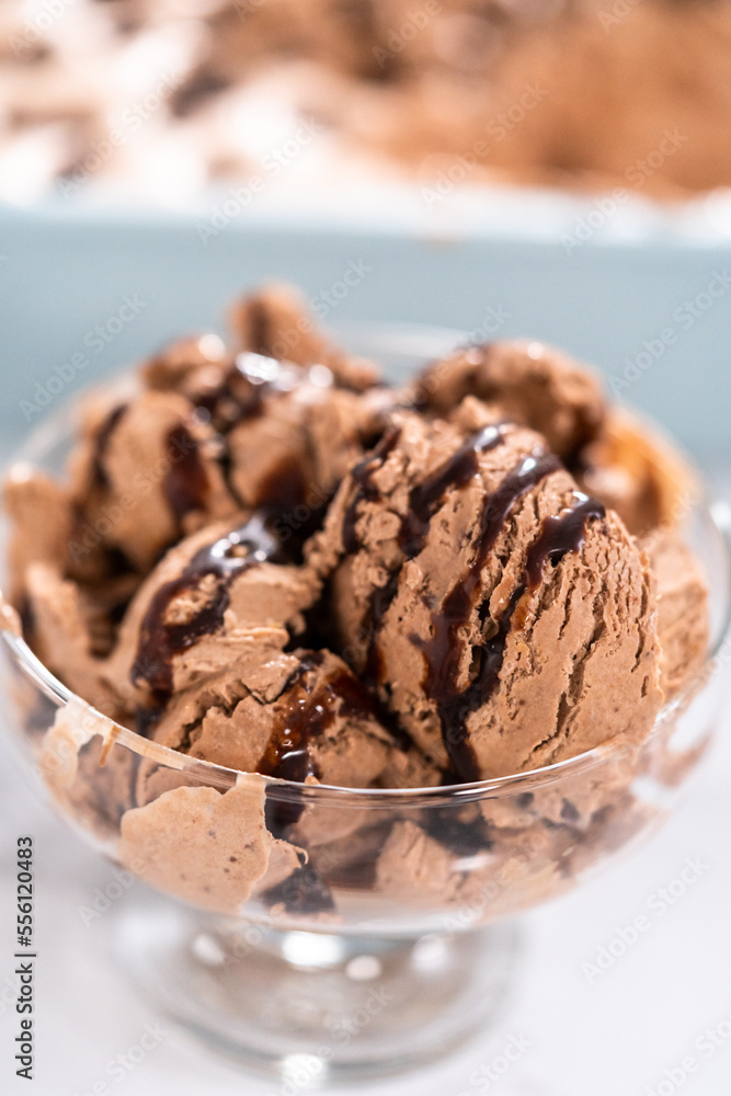 Chocolate ice cream Chocolate ice cream