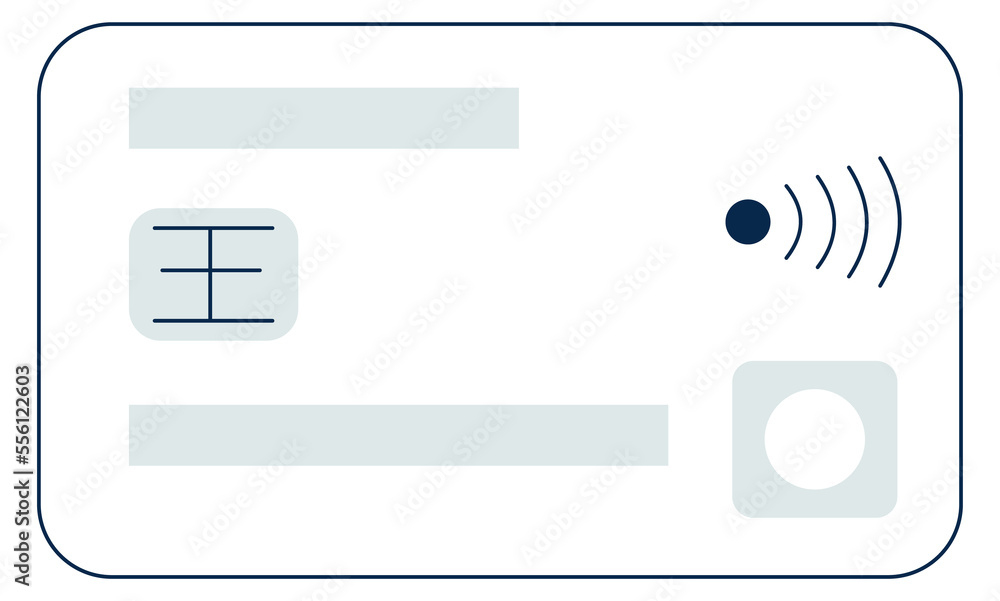 Credit card icon with wireless money transfer sign Credit card icon with wireless money transfer sign