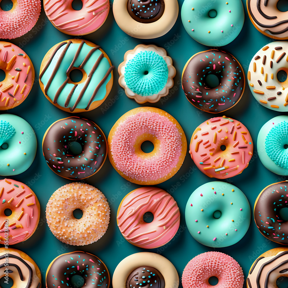 Donuts pattern illustration Donuts pattern illustration