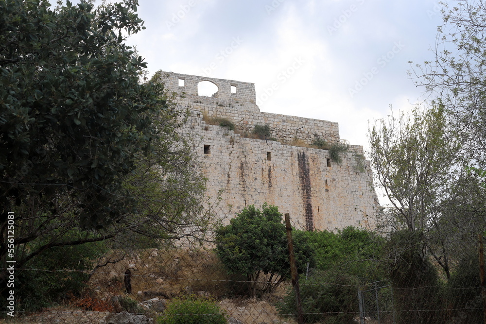 Wall of an ancient fortress in northern Israel. Wall of an ancient fortress in northern Israel.