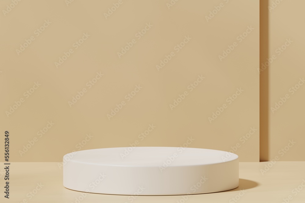 Scene with a podium for product presentation, 3d rendering Scene with a podium for product presentation, 3d rendering