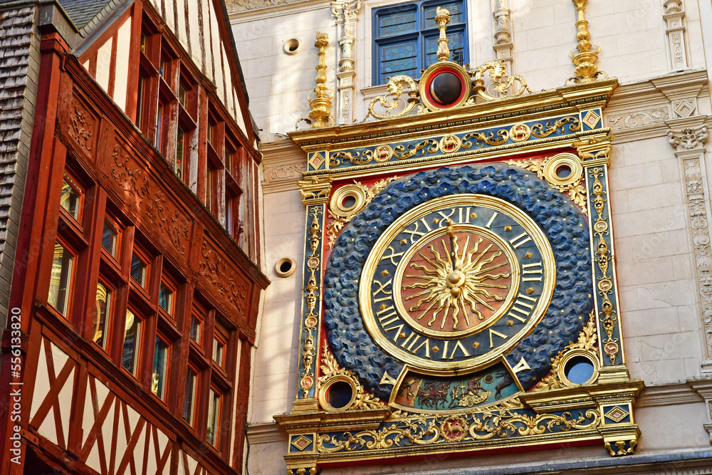 Rouen; France - december 13 2022 : le Gros Horloge