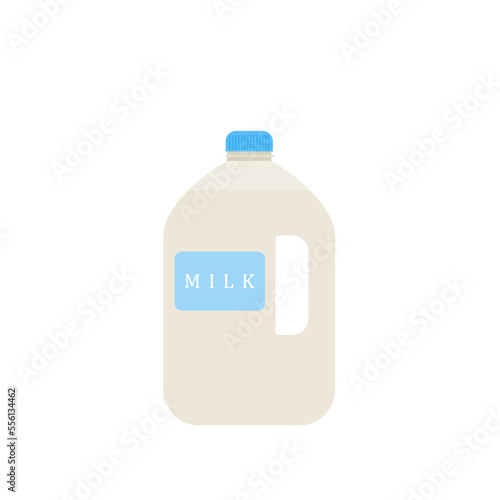 a package fresh milk flat design vector illustration.