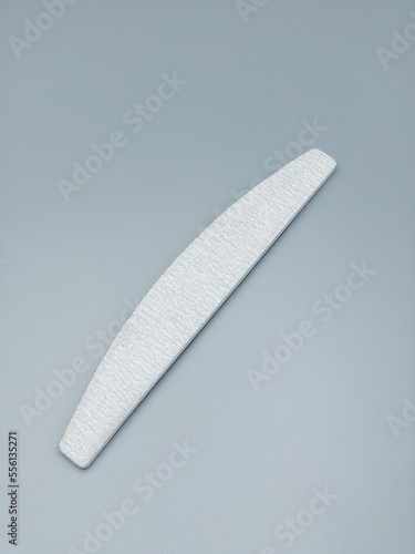Gray nail file for manicure isolated