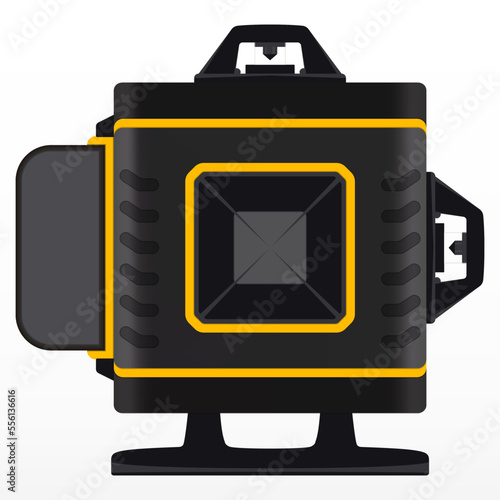 Laser Building Level. Engineering Measuring Equipment. Modern Device for the Builder
