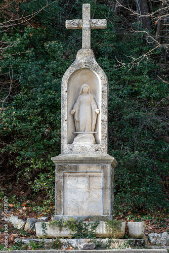 Statue de Marie de l'abbaye d'Aiguebelle 