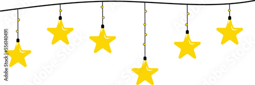 Vector of the christmas lights. 