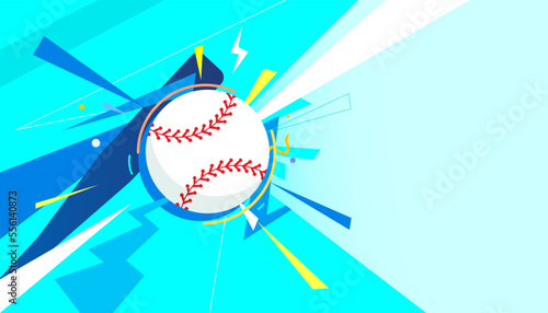 Baseball background design. Vector illustration of sports concept
