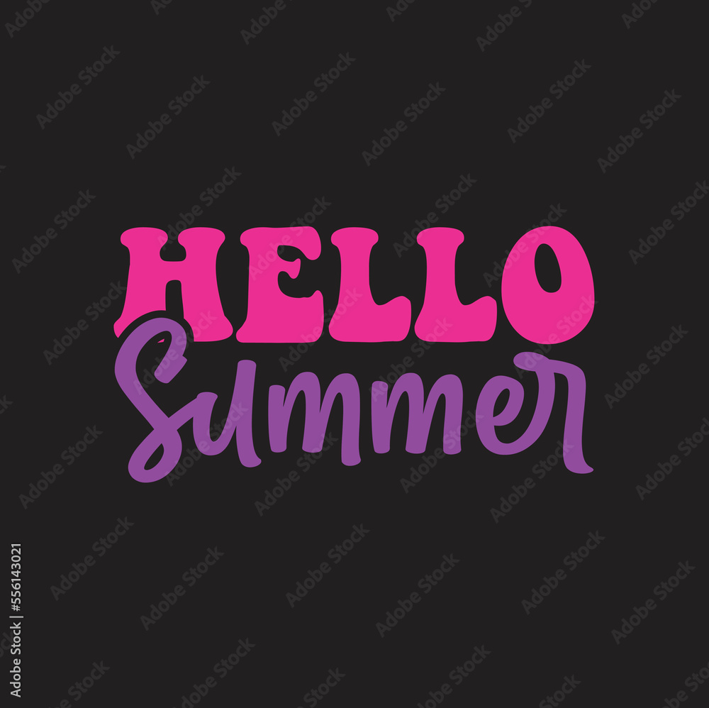Fototapeta premium hello summer SVG