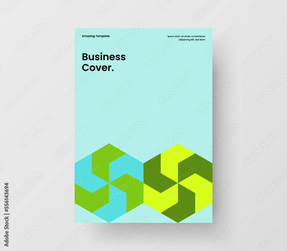 Unique company identity design vector concept. Original geometric tiles corporate cover template. Unique company identity design vector concept. Original geometric tiles corporate cover template.