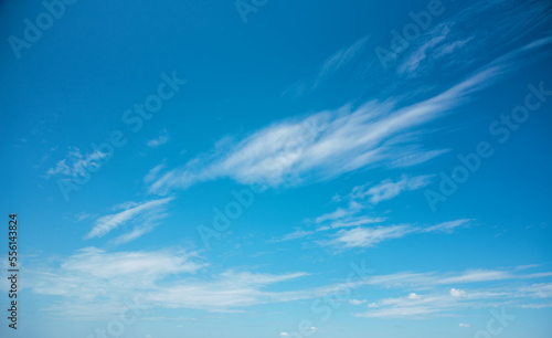 Blue sky background with clouds. white fluffy clouds. sky for background or sunrise sky and cloud at morning.