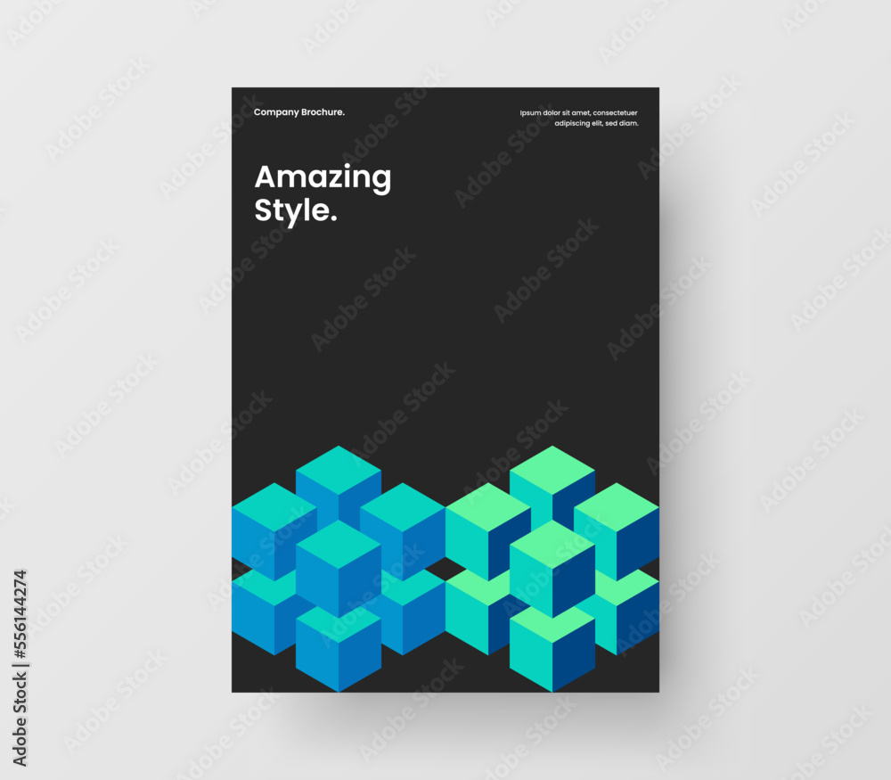 Modern mosaic tiles journal cover layout. Minimalistic placard A4 design vector concept. Modern mosaic tiles journal cover layout. Minimalistic placard A4 design vector concept.