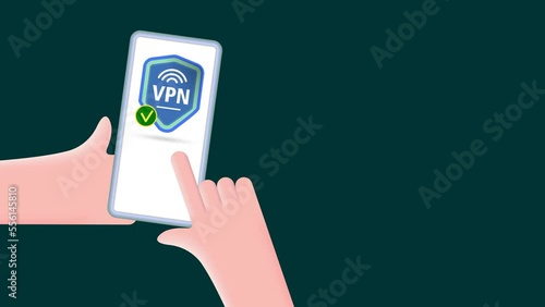 Wallpaper Mural Animation, VPN icon, secure screen sign, or virtual private network sign. Torontodigital.ca