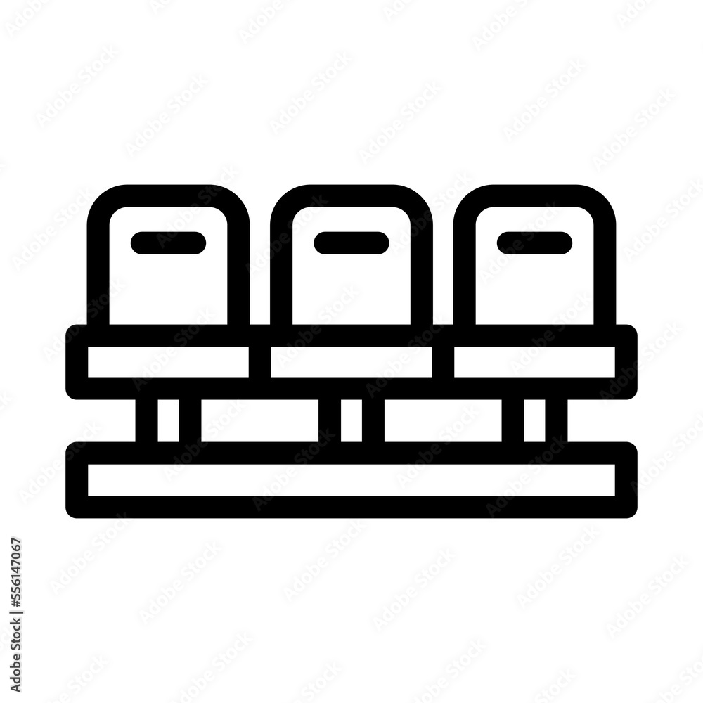 soccer seat icon illustration vector graphic soccer seat icon illustration vector graphic