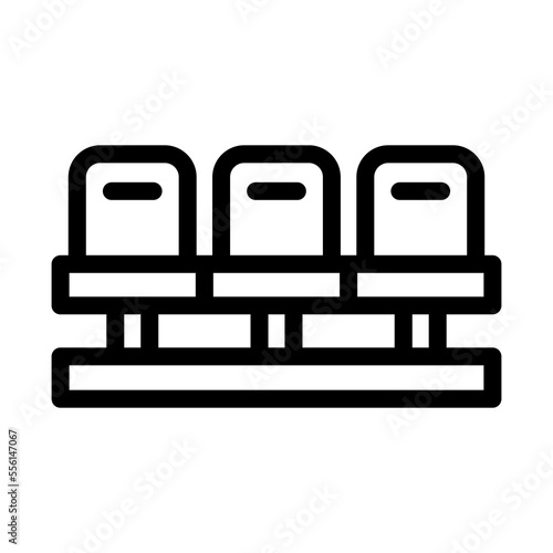 soccer seat icon illustration vector graphic