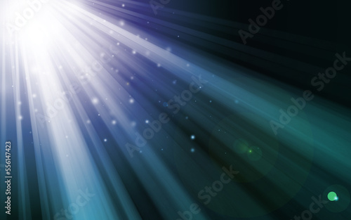Dark sparkle rays glitter lights with bokeh elegant lens flare abstract background. Dust sparks background.