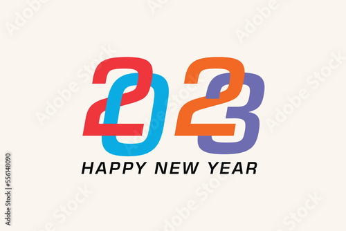2023 Happy New Year Vector