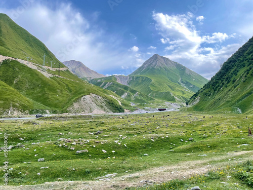 landscape with mountains