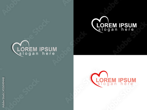 free vector valentines day logo design