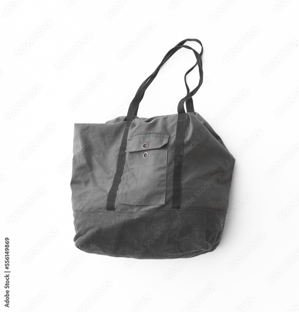 old canvas backpack isolated on white background old canvas backpack isolated on white background