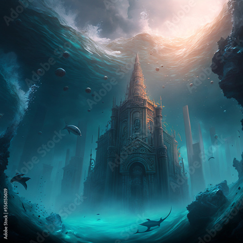 the under water city of atlantus photo