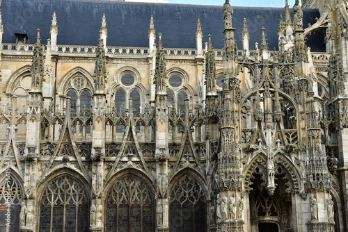 Louviers; France - august 8 2022 : Notre Dame church photo