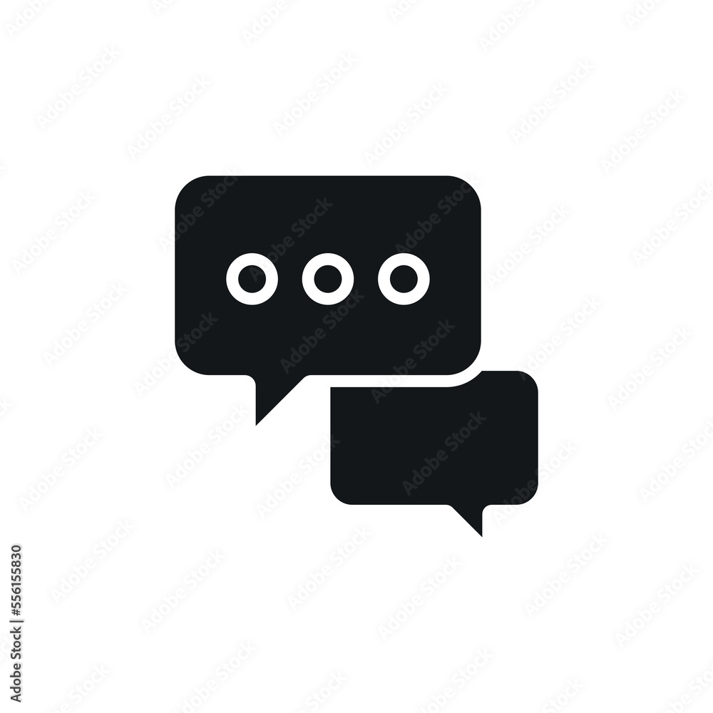 Fototapeta premium Communication simple glyph icon. Vector solid isolated black illustration.