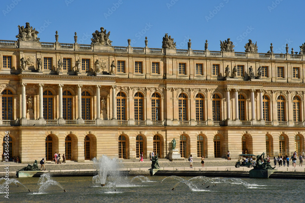 Versailles; France - august 19 2022 : castle
