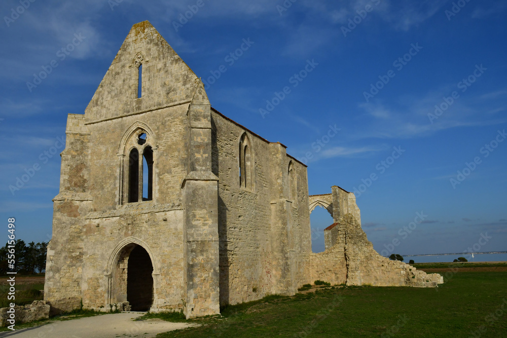 La Flotte, France - october 25 2022 : Notre Dame de Re cistercian abbey