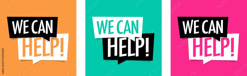 We can help We can help