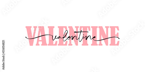 Valentine text effect collection. Vector quote for blog or sale. Modern calligraphy.