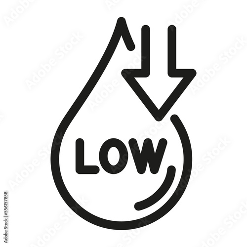 Low cholestero icon.  Low HDL Cholesterol. heart care illustration
