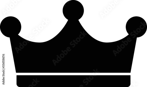 royal crown icon isolated on white background