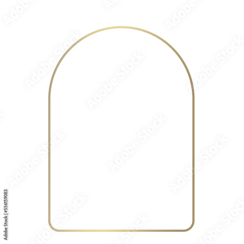 gold banner semi circle frame and topic