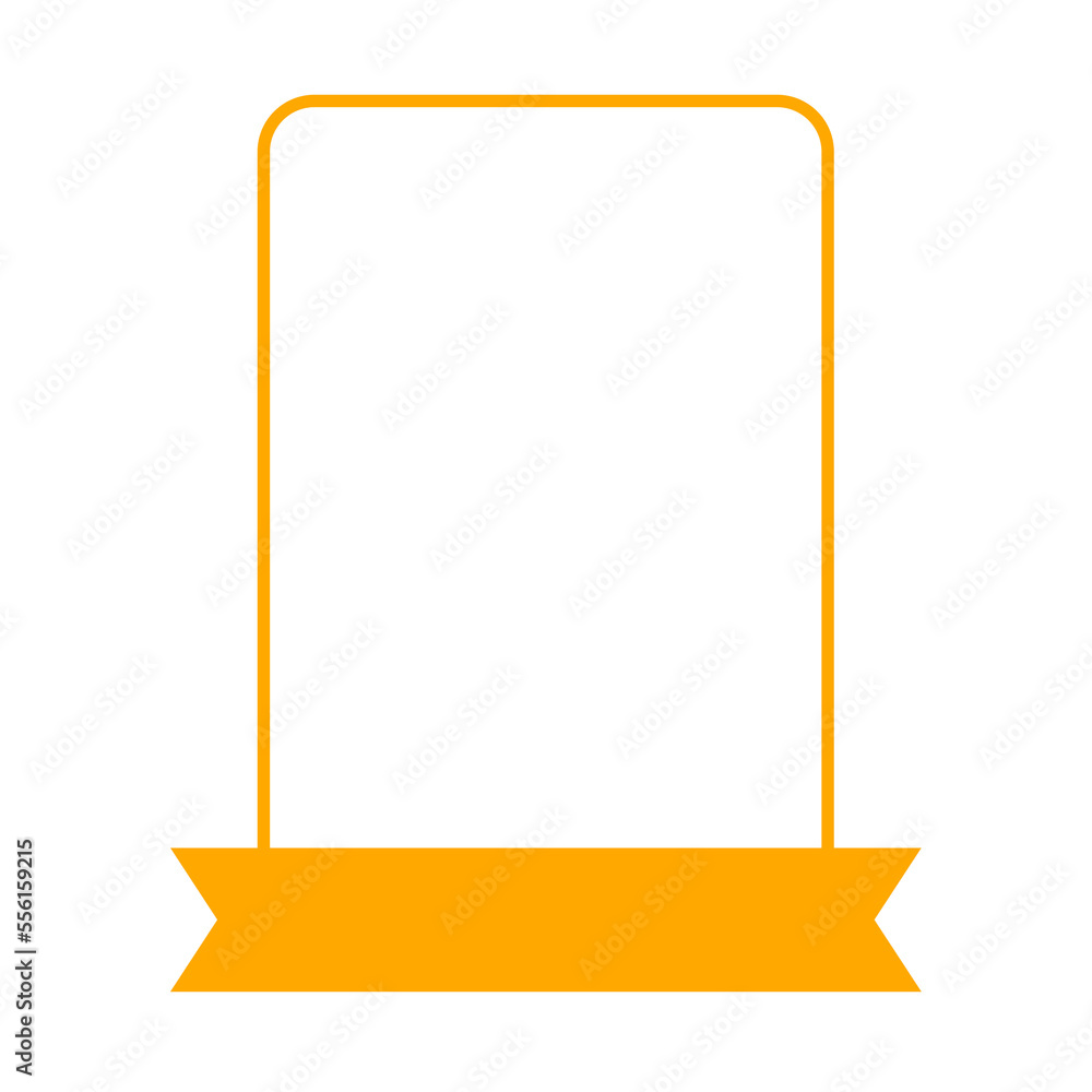 orange banner flag frame and topic orange banner flag frame and topic