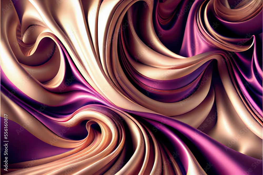 Obraz premium Abstract fractal background. AI generated art illustration. 