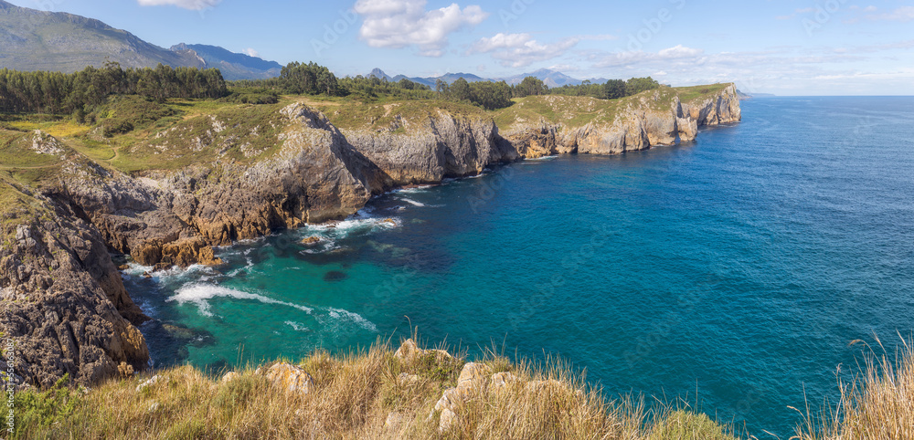Hell Cliffs Coastal Path, Acantilados del Infierno Trail in Asturias, Spain