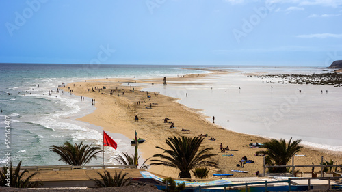 Sotavento beach , Fuerteventura, Canary Islands, Spain