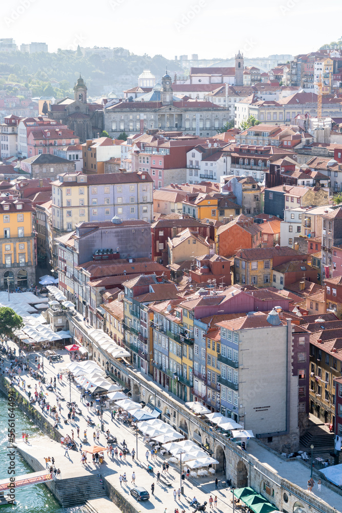Riverfront of Porto city centre, Portugal 