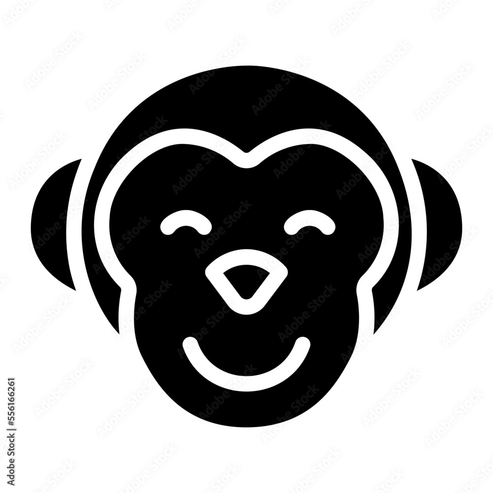monkey glyph icon monkey glyph icon