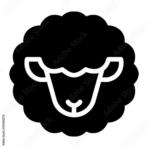 sheep glyph icon
