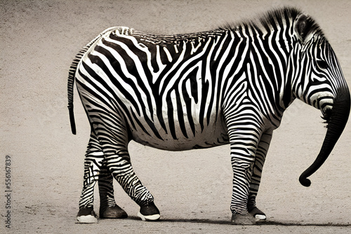 zebra in the wild