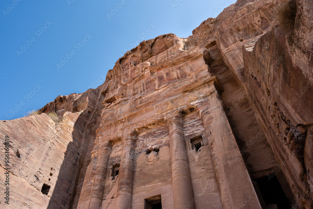 Urn Tomb Facade in Petra, Jordan also called the Royal Tomb of Malchus ...