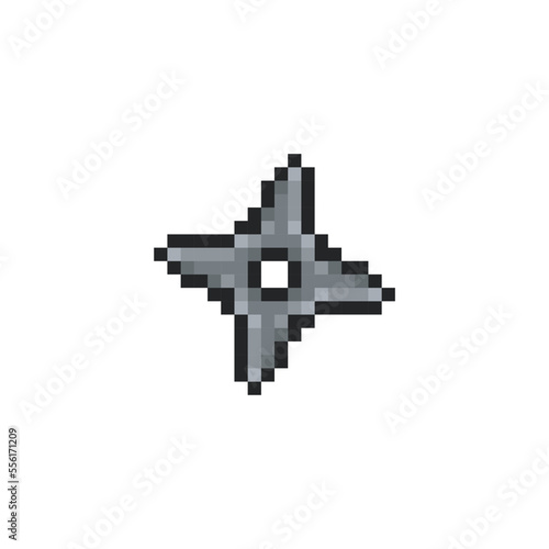 Ninja star, shuriken pixel art